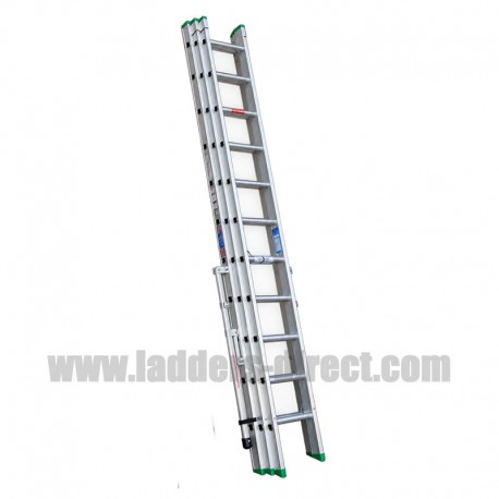 Clow EN131 Professional Aluminium Triple Section Extension Ladder 