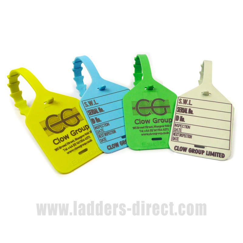 Clow Lifting Inspection Tags - ladders-direct.com