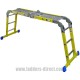Glassfibre Folding Multi-Function Ladder to EN131 as working platform
