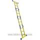 Glassfibre Folding Multi-Function Ladder to EN131 as single section ladder