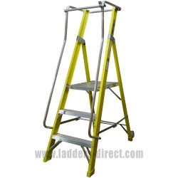 Clow Extra Wide GRP Platform Step with Handrails