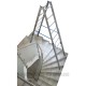 Clow Stair Ladder in use around corner