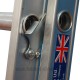 Clow EN131 Professional Aluminium Triple Extension Ladder rung lock